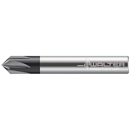 Walter Metric 60 Degree solid carbide chamfer mill, MC500-06.0A4L-WJ30TF, 6 mm diam MC500-06.0A4L-WJ30TF